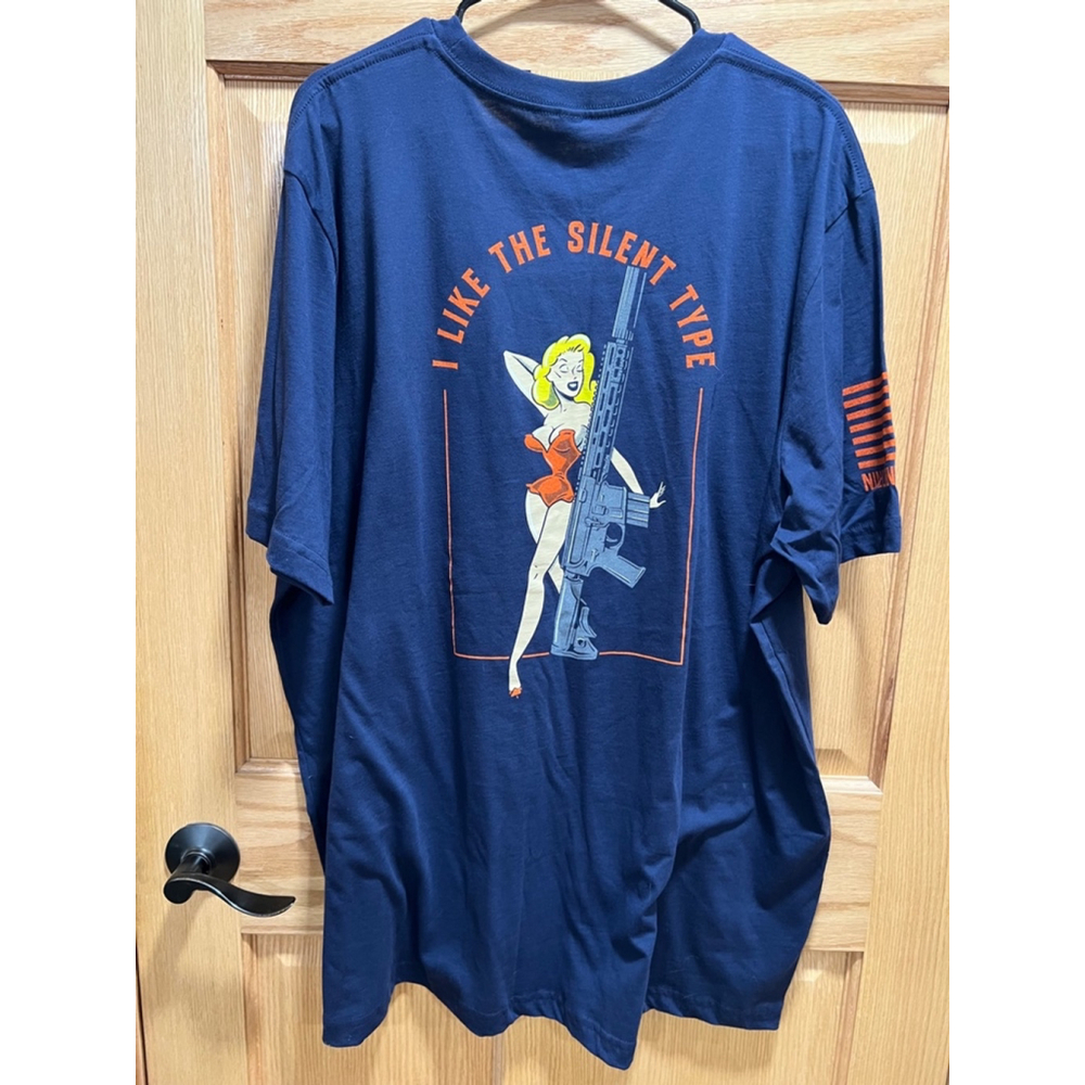 Men’s 3XL Nine Line Apparel Pin Up Girl Navy T-Shirt NWOT